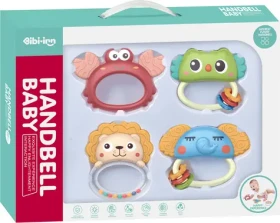 CHIPOLINO Sada hrkálok s hryzátkami Animals 4ks / od narodenia (DRN02460877)