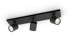 Philips Runner Bar čierna / Stropné bodové svietidlo / 3x20W / 230V (929003204901)