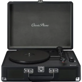 LENCO TT-115BK čierna / Gramofón v kufríku / 33 45 78 RPM / BT / RCA / repro (TT-115BK)