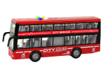 Mamido Poschodový autobus s efektmi a frikčným pohonom 1:16 červený