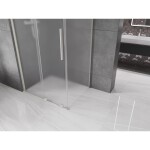 MEXEN/S - Velár sprchovací kút, posuvné dvere 120 x 80, dekor, nikel kartáčovaný 871-120-080-31-97