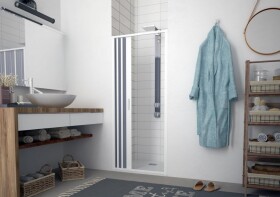 FORTE - Sprchová zástena FLEX - MARTE NEW - Rozmer A - 80 - 100, Rozmer C - 185, Typ otvárania - Zatváranie na stranu OLBBXF121001