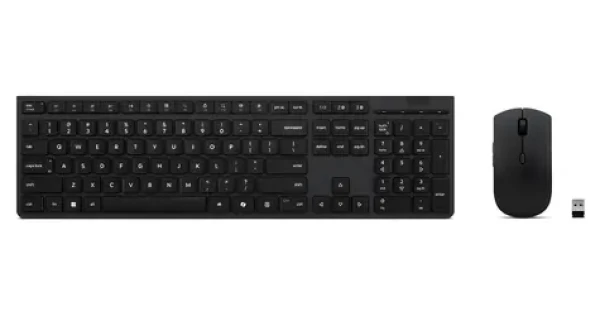Lenovo Professional Wireless Rechargeable Combo čierna / Bezdrôtový set klávesnice a myši / Bluetooth + 2,4 GHz (4X31R64328)