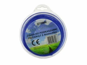GEKO Struna do kosačky modrá 2.4mm 30m / hviezdicový profil / nylon (G73986)