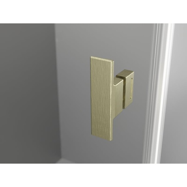 MEXEN/S - Mist T sprchovací kút dvere krídlové 120 x 120, transparent, zlato kartáčovaná 8A4T-120-120-55-00