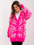 Dámsky sveter BA SW 2040.78 Neon pink - BADU Obchod one size neonová růžová