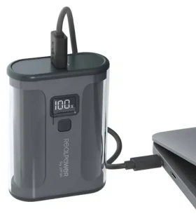 RealPower PB-10000 35W čierna / Powerbanka / 10 000 mAh / USB-C 35W PD / USB-A 18W QC 3.0 (444413)