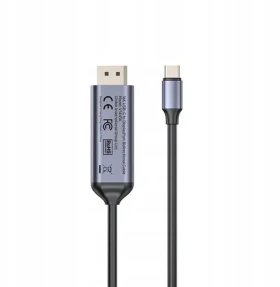 Unitek V1441AGY01 / Kábel USB-C - DisplayPort / Obojsmerný / 16K / 80 Gbit/s / HDR / 1,8 m (V1441AGY01)