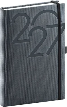 NOTIQUE AJAX 2027 čierna / Denný diár / 15 × 21 cm
