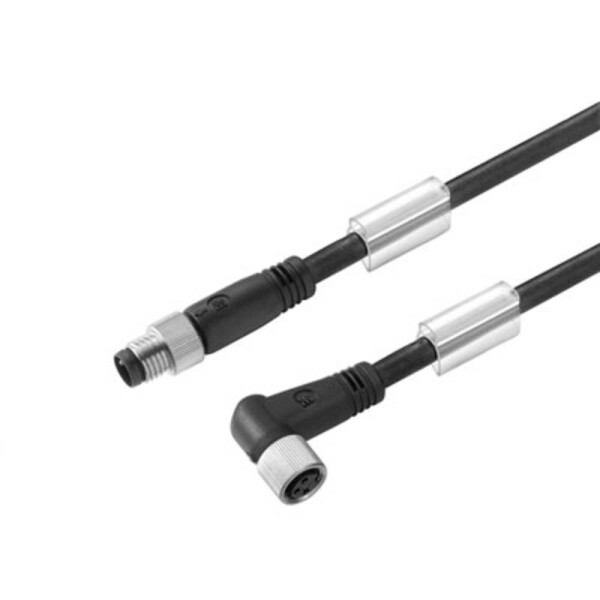 Weidmüller SAIL-M8GM8W-4-1.5U upravený zástrčkový konektor pre senzory - aktory, 1857660150, piny: 4, 1.50 m, 1 ks; 1857660150