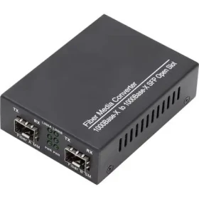 Digitus DN-82133 čierna / Media konvertor / Gigabit / Multimode-Singlemode / Auto MDI/MDIX (DN-82133)