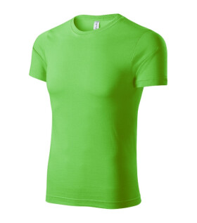 Tričko s farbou unisex jablkovo zelené XS