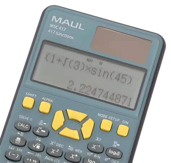Maul MSC 417 čierna / Kalkulačka vedecká / solárne a batériové napájanie / 417 funkcií (7270790)
