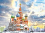 EUROGRAPHICS Puzzle Chrám Vasila Blaženého, Moskva