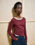 Armedangels Einiaara Soft Longsleeve 3639 velvet red S
