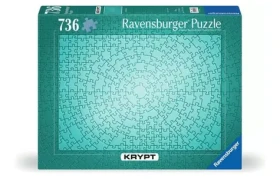 Ravensburger Krypt Puzzle: Metalická mätová