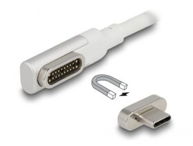 DeLock Kábel TB3 USB-C(M) - TB3 USB-C(M) 1.2m biela (86703)