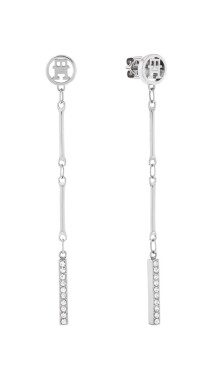 Tommy Hilfiger Visiace fashion náušnice so zirkónmi Bar Chain 2781001