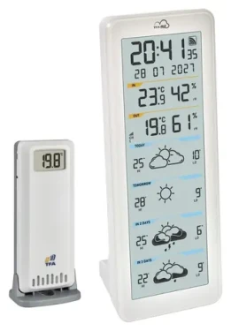 TFA 35.8108.02 / Meteostanica / WiFi / Predpoveď počasia 4 dni / Bezdrôtové čidlo teploty a vlhkosti (35.8108.02)