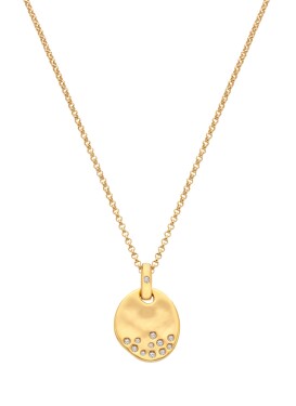 Hot Diamonds Pozlátený náhrdelník s diamantom a topazmi Jac Jossa Soul DP1020 (retiazka, prívesok)