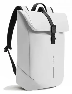 XD Design Urban Flap-Top biela/sivá / Batoh pre notebook / do 16" / 18-23 L / vodeodolný (P706.2613)