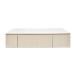 Kúpeľňová skrinka s umývadlom Naturel Austen 165x35x52 cm beige mat Naturel Austen165BG AUSTEN165BG