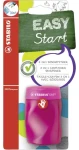 STABILO® Easy sharpener 3v1 - Ergonomické strúhadlo - ružové pre pravákov (SB-B-4502-1)
