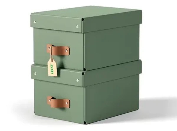 Leitz Puro S šalviovo zelená / Úložný box / kartón / 7 l / 2 ks (61470050)