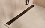 BESCO - Odtokový žľab VIRGO BLACK - Rozmer A - 70 cm ZLOL70VBL