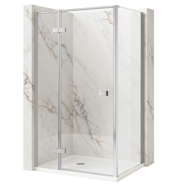 REA/S - Sprchovací kút Atlas 80x80 Chrome vľavo KPL-K4362