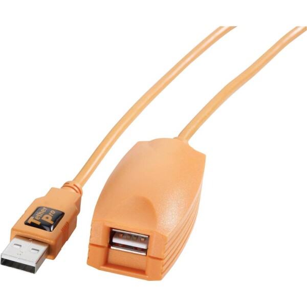 Tether Tools USB kábel USB 2.0 USB-A zástrčka, USB-A zásuvka 5.00 m oranžová Aktívne so zosilnením signálu CU1917; CU1917