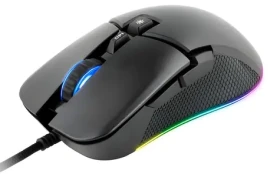 C-tech Dawn čierna / Herná optická myš / podsvietenie / 6400DPI / 7 tlačidiel / USB (GM-24L)