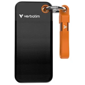 Verbatim Pocket SSD Externý disk 1TB čierno-oranžová / USB-C 3.2 Gen 2 / R: 1000MBs / W: 1000MBs (32193)