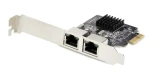 StarTech sieťová karta 2- Port Gigabit PCIe čierna / Sieťová karta / PCI Express x1 / 2x RJ45 (ST1000SPEXD4T)