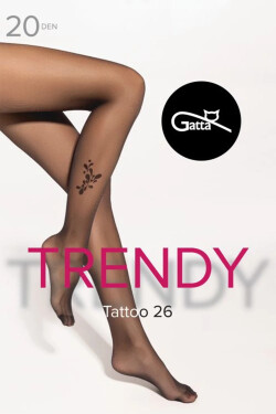 Gatta Tattoo 26 20 DEN farba:nero 5-XL