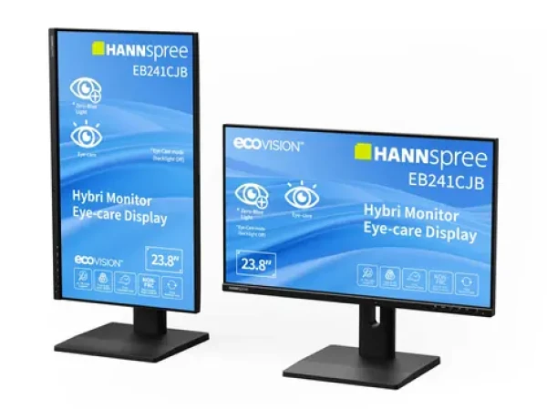 23,8" Hannspree EB241CJB čierna / Monitor / TN / Full HD / 75Hz / HDMI + DP / USB-C (EB241CJB)