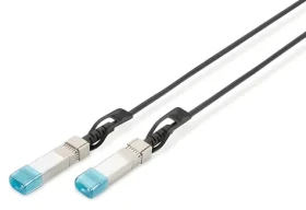 Digitus SFP+ 10G DAC kábel čierna / SFP+ DAC kábel / 2 m / AWG 30 / kompatibilný HP (DN-81222-02)