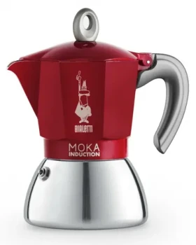 Bialetti MOKA Induction kanvička na 4 šálky červená 150 ml (0006944)