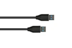 Good Connections USB-A - USB-A 3.2 Gen 2 čierny / Dátový kábel / 10 Gbit/s / 1 m (2831-AA010S)