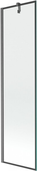 MEXEN/S - Next vaňová zástena FIX 50 x 150, čierna vzor, grafit kartáčovaná 895-050-000-00-70-66