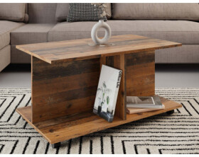 Konferenčný stolík Filip, vintage optika dreva%