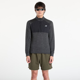 Mikina New Balance Athletics Heat Grid 1/2 Zip Black M