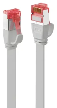 Lindy Cat6 Flachband šedá / Patch kábel / U/FTP / RJ-45 / 5 m (47554)
