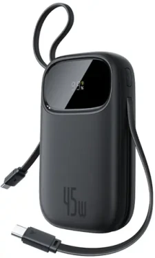 Baseus EnerFill FC31 20000mAh čierna / Powerbanka / 22,5 W / USB-C / USB-A / Lightning (6932172691110)