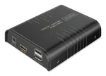 Digitus DS-55356 čierna / HDMI IP prijímač / 4K 60Hz / RJ45 Gigabit Ethernet / 2x USB-A 2.0 (DS-55356)