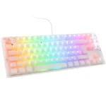 Ducky One 3 Aura TKL Cherry MX-Red biela / herná klávesnica / podsvietená / mechanická / drôtová USB-C / DE (DKON2187ST-RDEPDAWWWWC1)