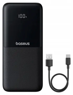 Baseus Lipow 10000 mAh čierna / Powerbanka / 22.5W (6932172679330)