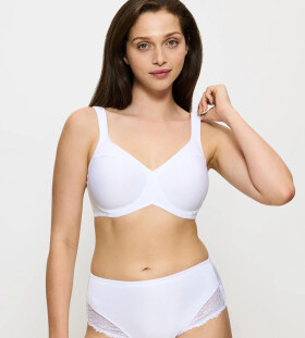 MODERN SOFT+COTTON - Minimalizačná podprsenka: optické zmenšenie o 1 veľkosť Triumph WHITE 85D