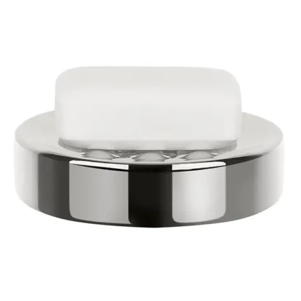 Spirella TUBE mydlenka strieborný / porcelán (7610583160669)