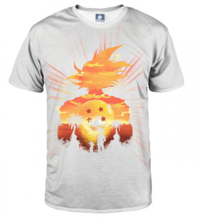 Aloha From Deer White Super Saiyan T-Shirt TSH AFD502 White